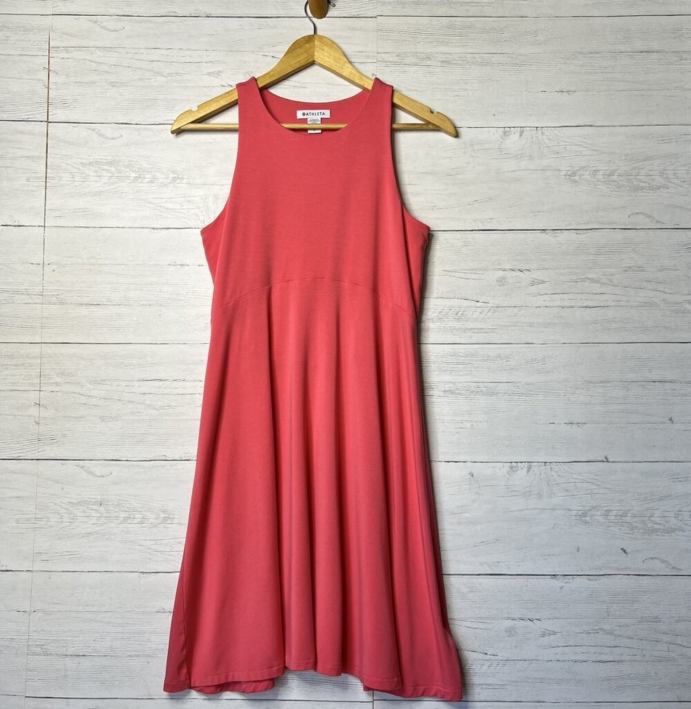 Athleta Dress Womens Size SP Coral Pink Santorini Thera Athletic Comfort